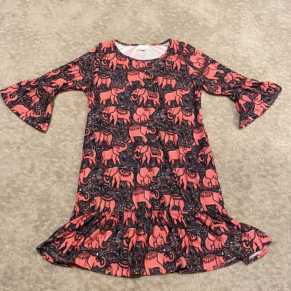 Simply Southern Elephant Dress S